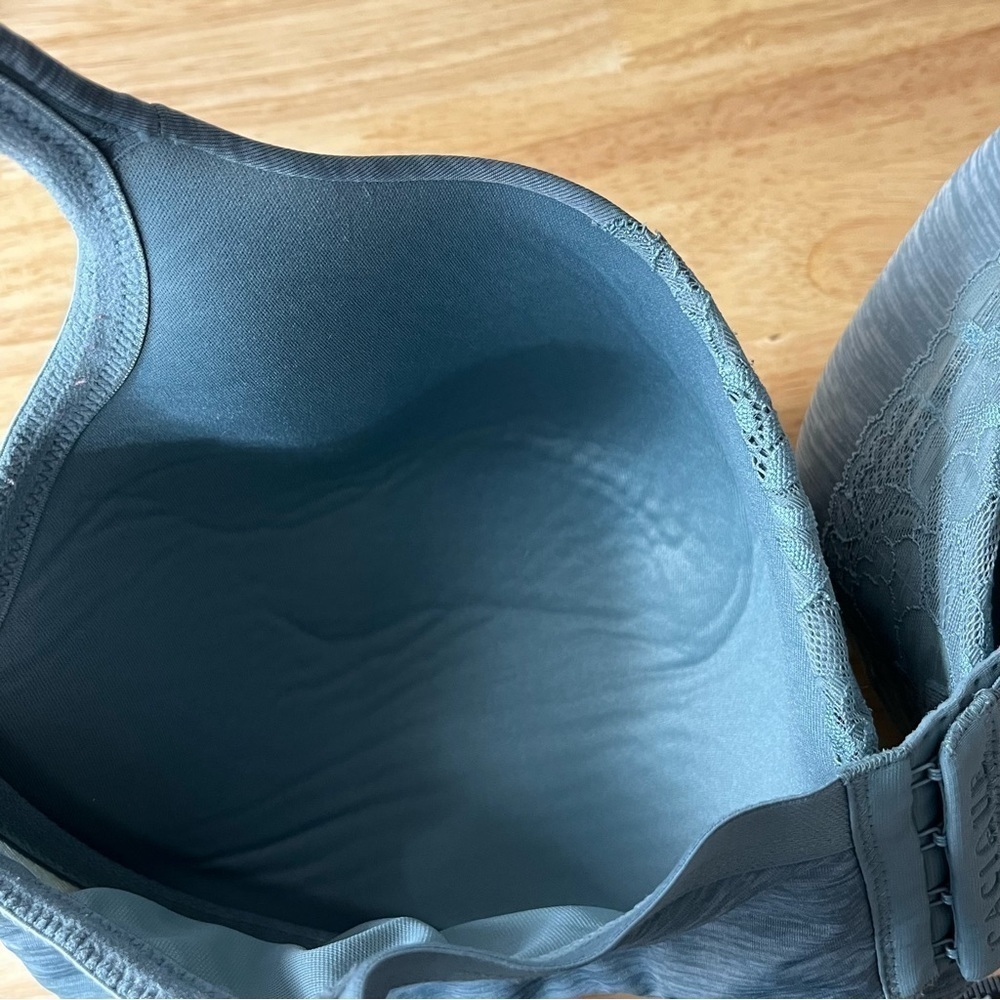 Cacique Size 42F Lightly Lined Full Coverage Heather Blue - Picture 5 of 7